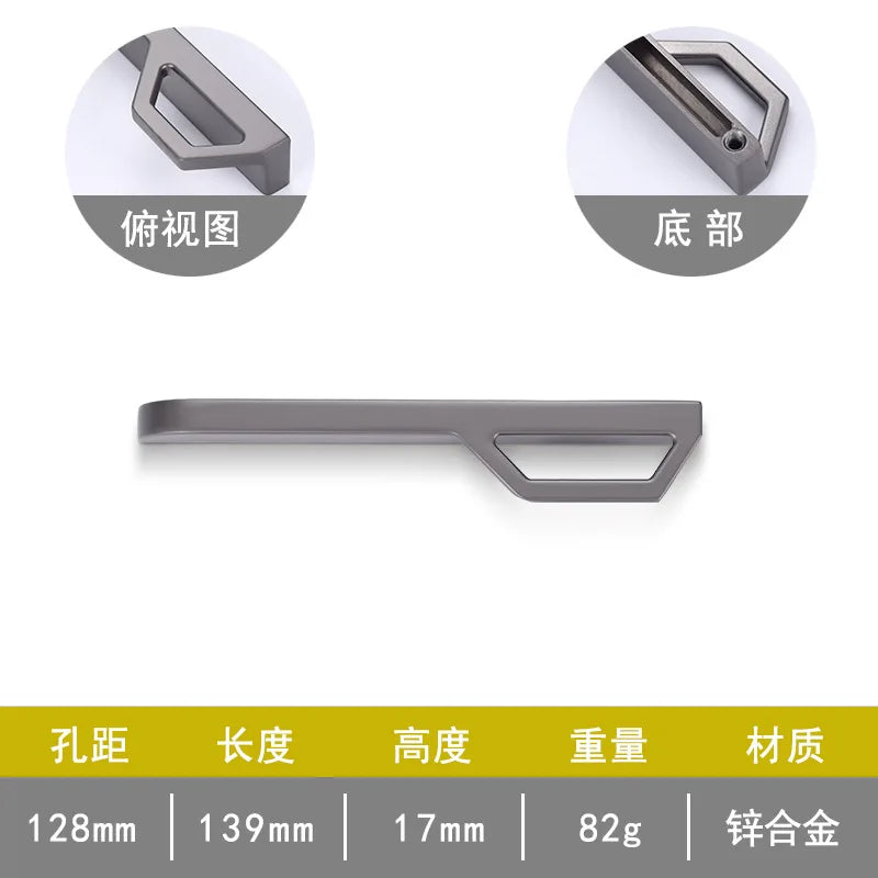 Gold and Pearl Grey Cabinet Handles – Modern Zinc Alloy Pulls for Furniture