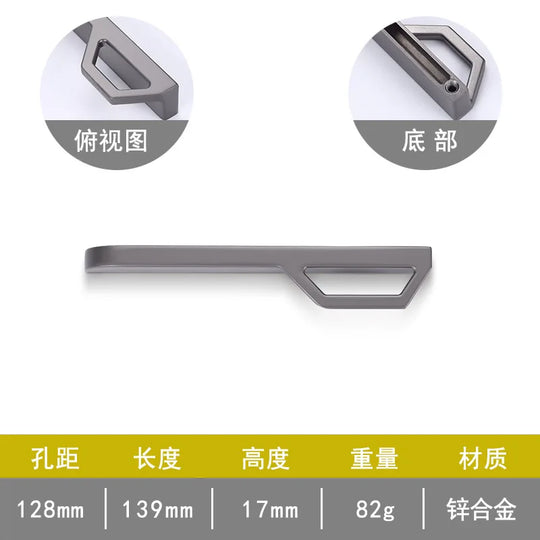 Gold and Pearl Grey Cabinet Handles – Modern Zinc Alloy Pulls for Furniture