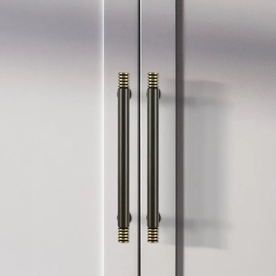 Brass Kitchen Cabinet Handles – Gold Textured Knobs and Pulls for Furniture