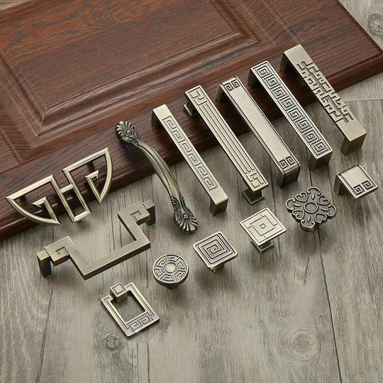 Antique Bronze Cabinet Knobs & Handles – Vintage Furniture Hardware