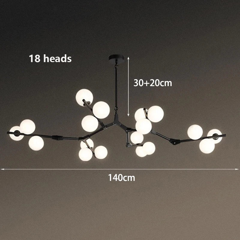 Modern Ceiling Chandelier Pendant Light for Dining & Living Room