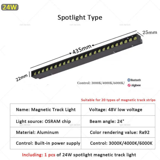 Smart Magnetic Track LED Light – Modern Dimmable Ceiling & Spot Lighting