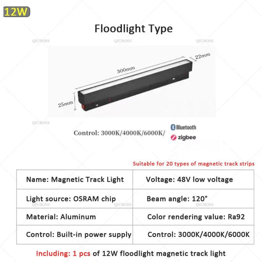 Smart Magnetic Track LED Light – Modern Dimmable Ceiling & Spot Lighting