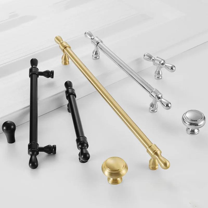 Brass Wardrobe Handles – Gold, Chrome, and Black Pulls and Knobs for Cabinets and Drawers