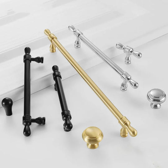 Brass Wardrobe Handles – Gold, Chrome, and Black Pulls and Knobs for Cabinets and Drawers