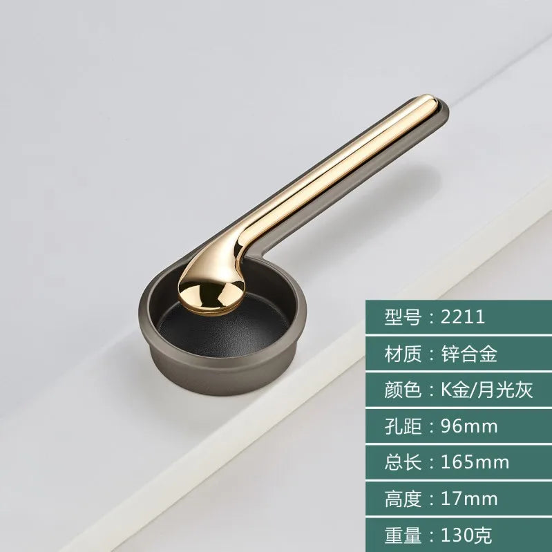 Modern Minimalist Zinc Alloy Handles – Invisible Embedded Cabinet Pulls