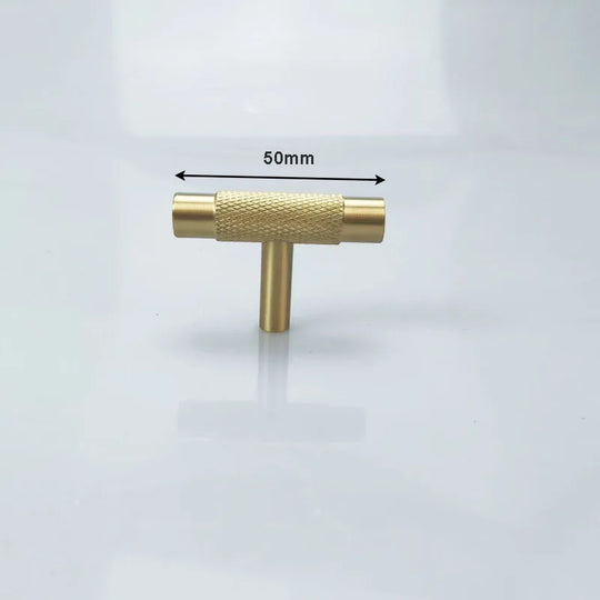 Brass Textured Cabinet Handles – Knurled Pulls and Knobs for Furniture