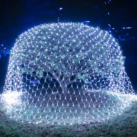 Net LED String Lights 8 Modes Mesh Fairy Lights Christmas Decor