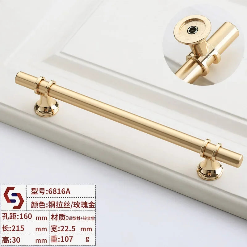 Modern T-Bar Cabinet Handles – Sleek Decorative Furniture Pulls