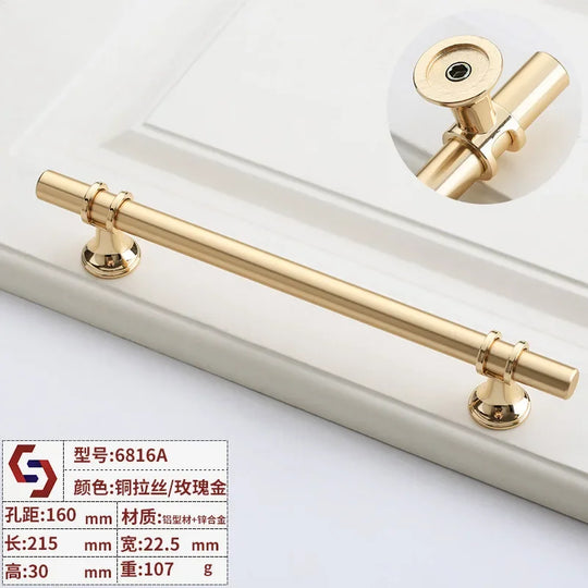 Modern T-Bar Cabinet Handles – Sleek Decorative Furniture Pulls