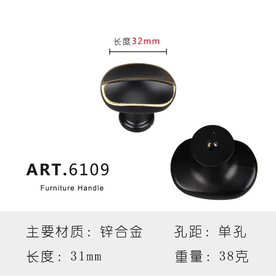 Zinc Alloy Solid Cabinet Door Handles – Modern Minimalist Pulls for Furniture