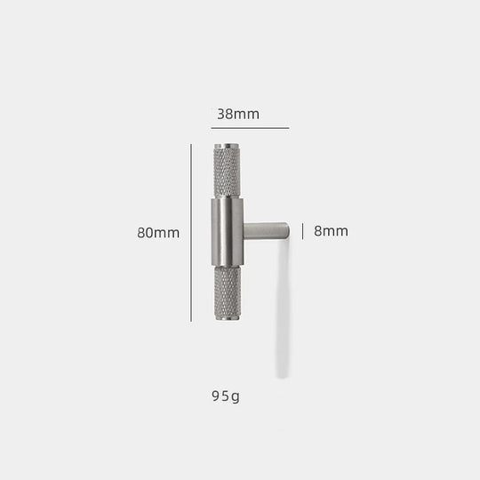 Solid Brass Knurled Cabinet Handles – Brushed Nickel Pulls and Textured Knobs