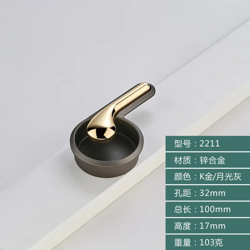 Modern Minimalist Zinc Alloy Handles – Invisible Embedded Cabinet Pulls