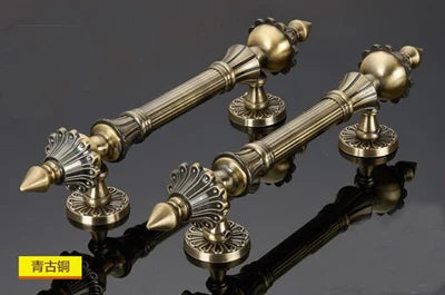 Antique Bronze Zinc Alloy Door Pull – Elegant Long Handle for Glass, Wooden, or Alloy Doors (280-550 mm)