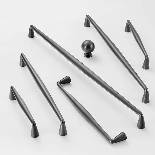 Brass Gold, Black, and Gray Cabinet Handles – Nordic and American-Style Pulls and Knobs