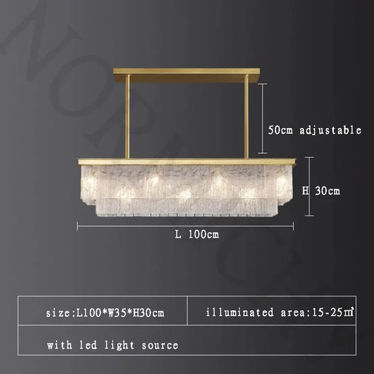 Modern Creative Water Ripple Glass Pendant Light – Luxurious LED Ceiling Fixture