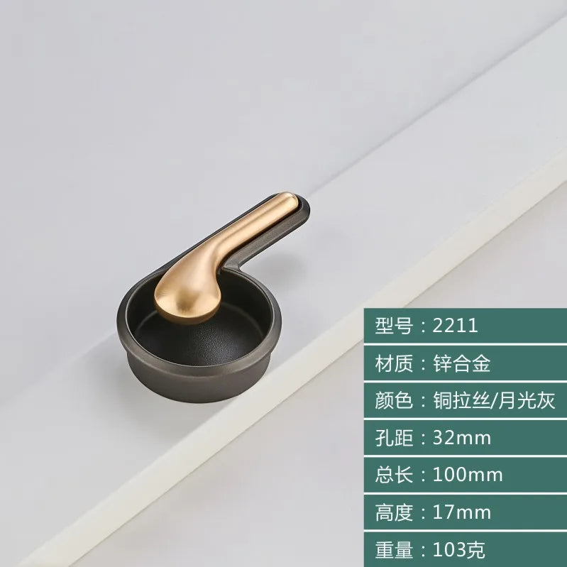 Modern Minimalist Zinc Alloy Handles – Invisible Embedded Cabinet Pulls