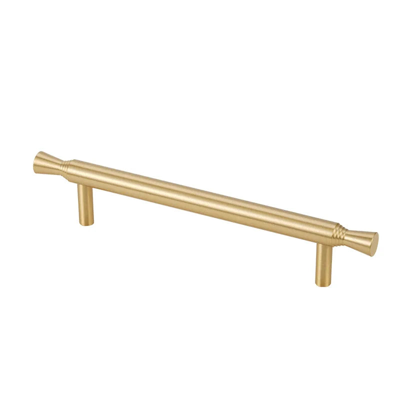 Solid Brass Kitchen Cabinet Handles – Modern Bar Pulls for Furniture