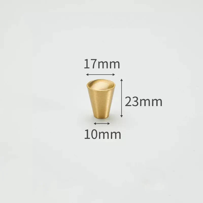 Modern Solid Brass Cabinet Knobs – Minimalist Wardrobe & Kitchen Pulls