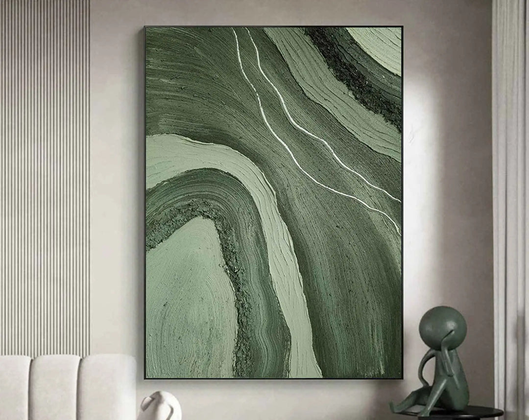 Large Format Abstract Flowing Textural Wall Art Canvas Print