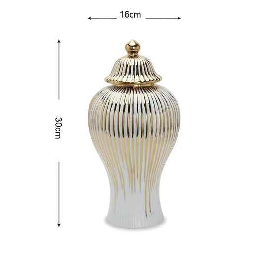 Electroplated Ceramic Decorative Vase for Entrance and Tabletop