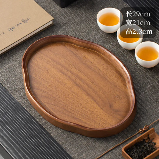 Wooden Decorative Serving Tray for Coffee Table & Home Decor