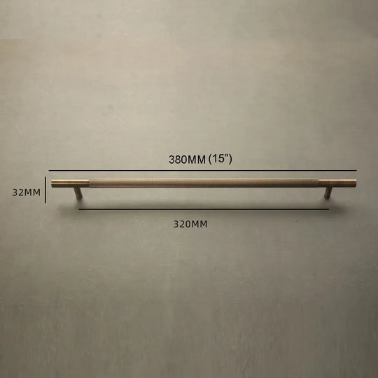 Solid Bronze Cabinet Handles – Antique Brass Wardrobe Bars and Drawer Pulls (20mm-500mm)