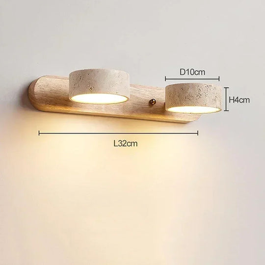Yellow Cave Stone Wall Light – Japanese Retro Minimalist Style