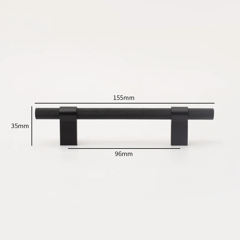 Gold and Black Textured Brass Handles – Modern Mesh Pulls and Knobs for Furniture
