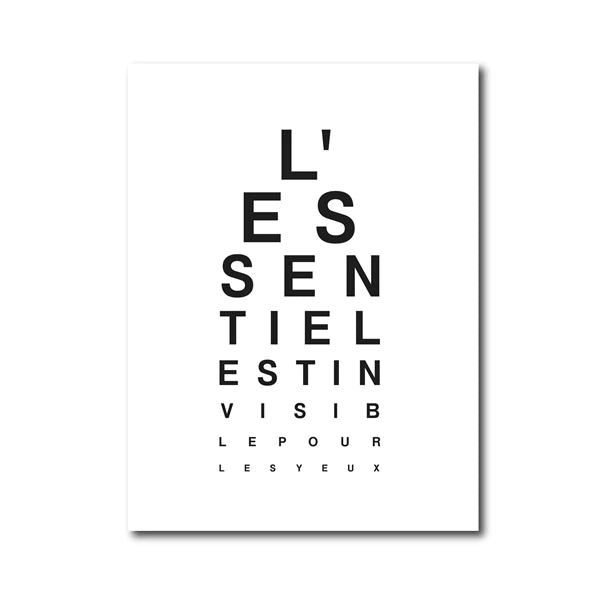 Bathroom Rules French Quotes Black White Canvas Wall Art