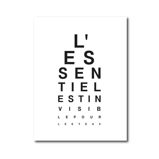 Bathroom Rules French Quotes Black White Canvas Wall Art