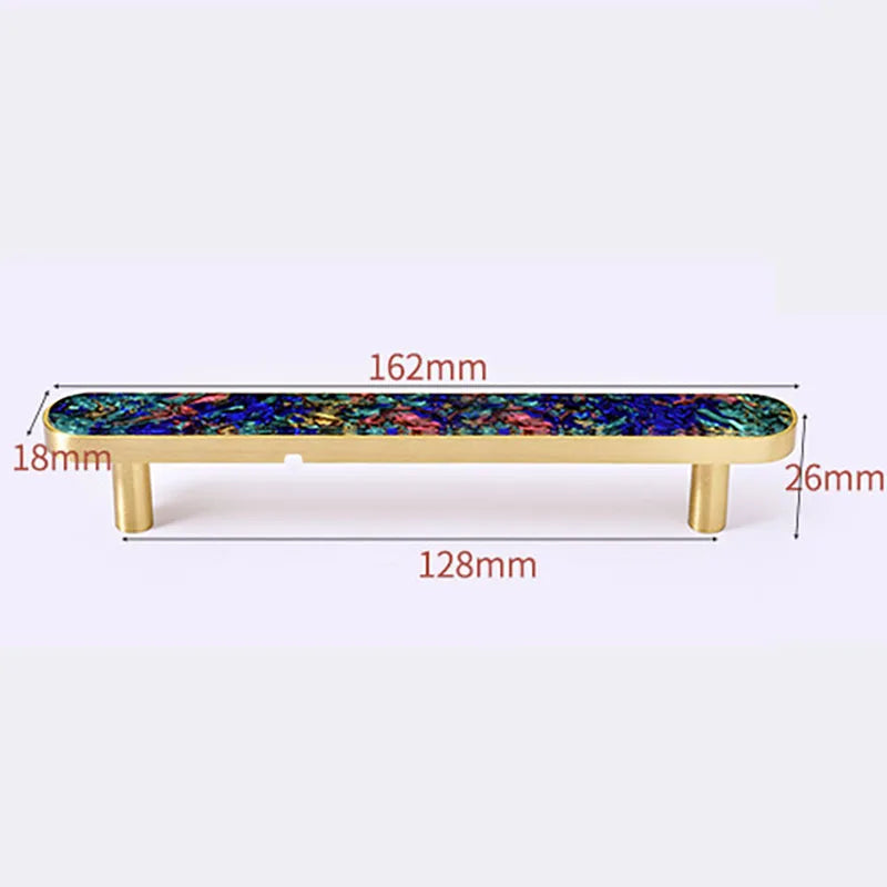 Brass and Acrylic Cabinet Handles – Colorful European Pulls for Wardrobes and Furniture