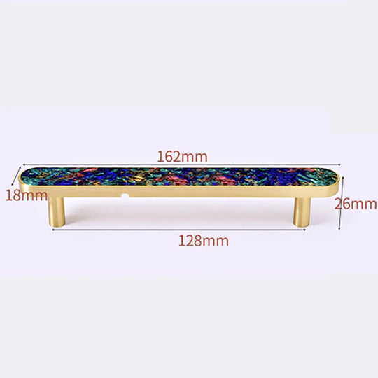 Brass and Acrylic Cabinet Handles – Colorful European Pulls for Wardrobes and Furniture