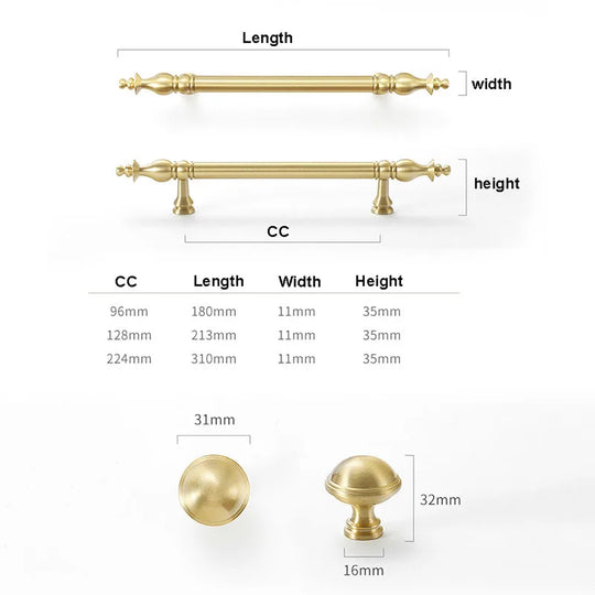Modern Chrome & Polished Gold Brass Furniture Handles and Knobs – Cabinets & Wardrobes