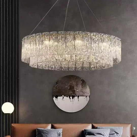 Modern Creative Water Ripple Glass Pendant Light – Luxurious LED Ceiling Fixture