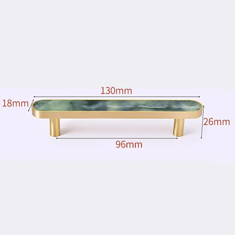Brass and Acrylic Cabinet Handles – Colorful European Pulls for Wardrobes and Furniture