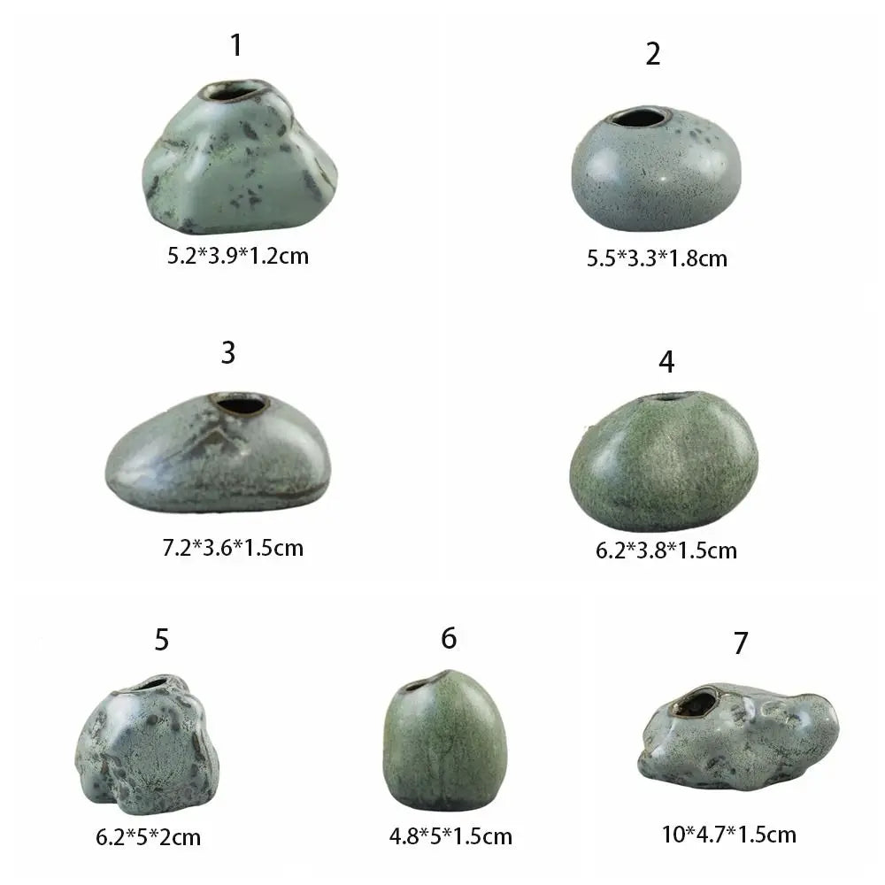 Multi Shape Ceramic Zen Mini Vase Decor