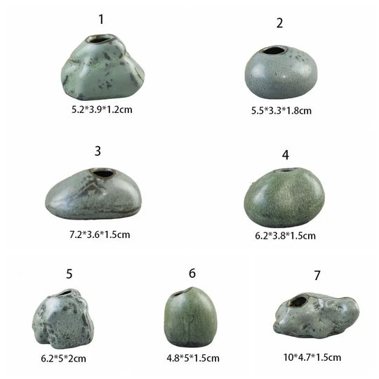 Multi Shape Ceramic Zen Mini Vase Decor
