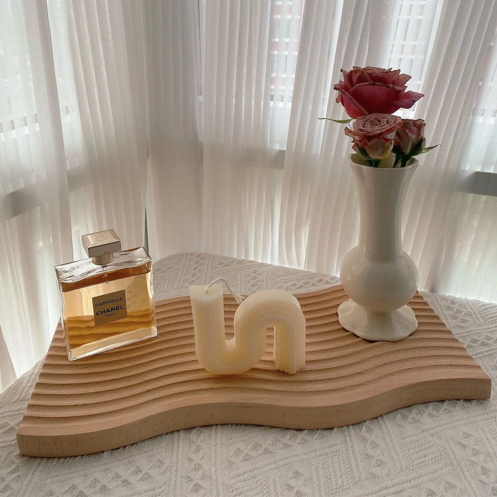Japanese Style Wooden Tray for Modern Home Decoration