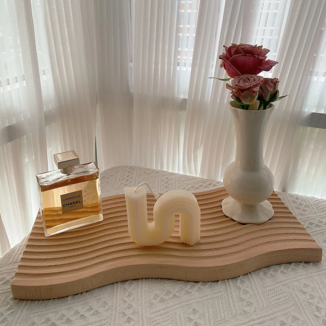 Japanese Style Wooden Tray for Modern Home Decoration