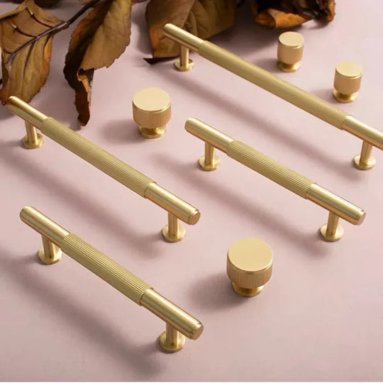 American Style Brass Cabinet Handles – Light Luxury Door Pulls for Furniture
