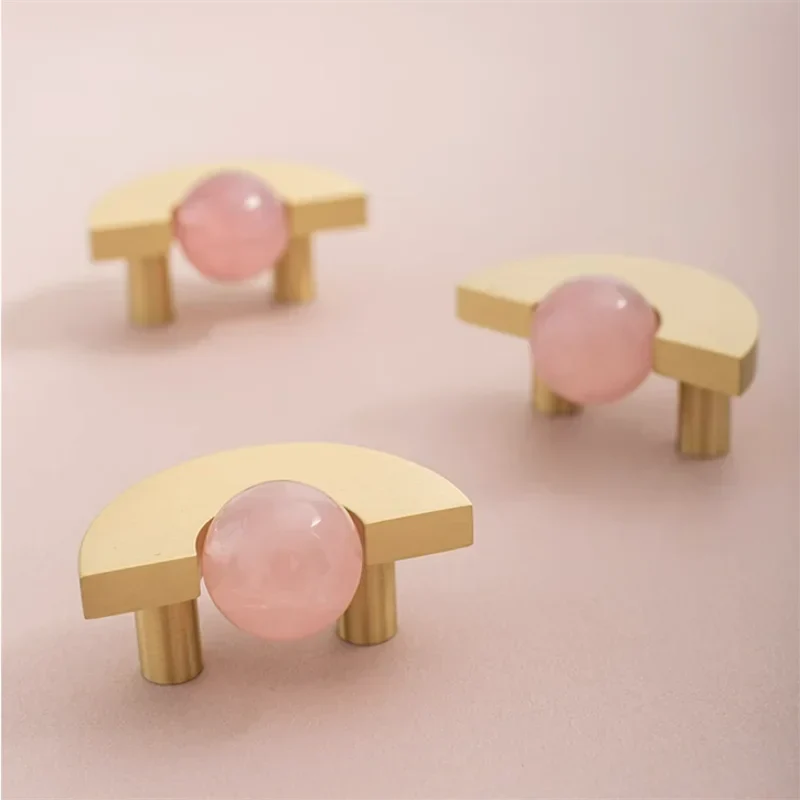 Brass & Acrylic Cabinet Handles and Knobs – Elegant Furniture Pulls