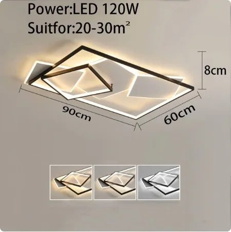 Modern Creative LED Ceiling Lamp for Living Room & Bedroom