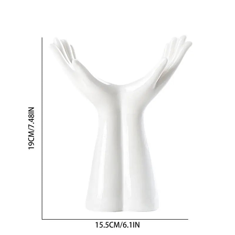 Hand Shaped Ceramic Vase Nordic Style