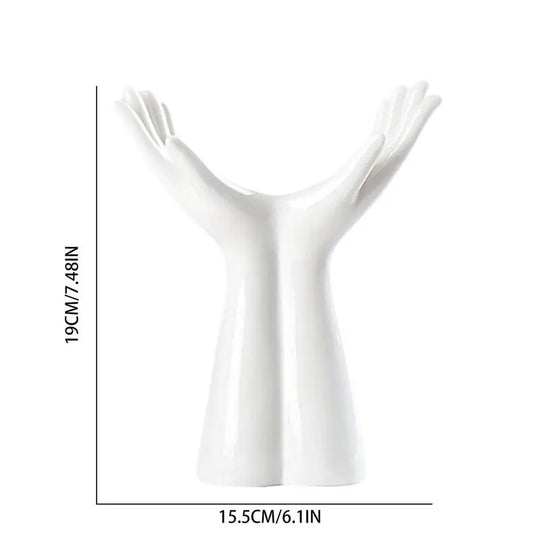 Hand Shaped Ceramic Vase Nordic Style