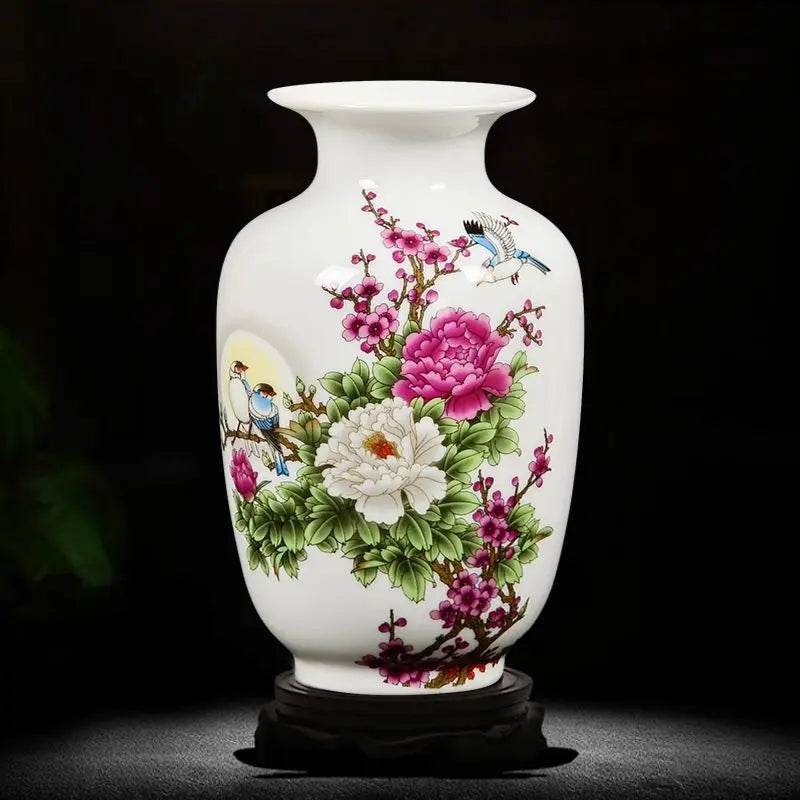 Jingdezhen Ceramic Vase Traditional Chinese Style