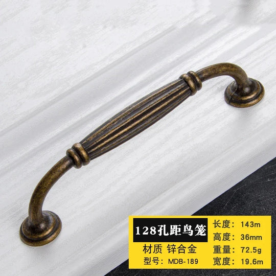 Antique Bronze Cabinet Handles – Retro Vintage Drawer Pulls