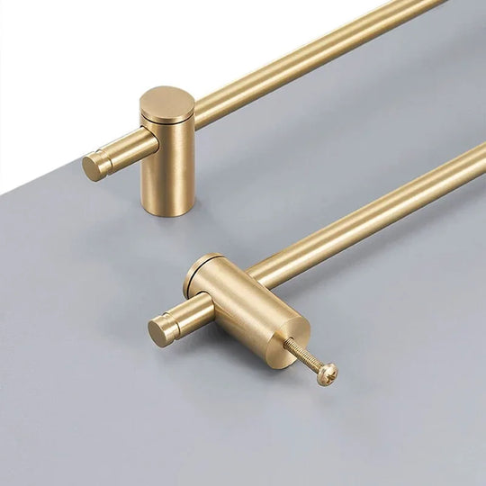 Long Gold and Black Brass Cabinet Handles – Adjustable Bar Pulls for Furniture and Glass Doors (265–1000mm)
