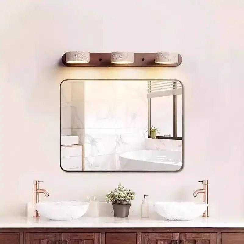 Yellow Cave Stone Wall Light – Japanese Retro Minimalist Style