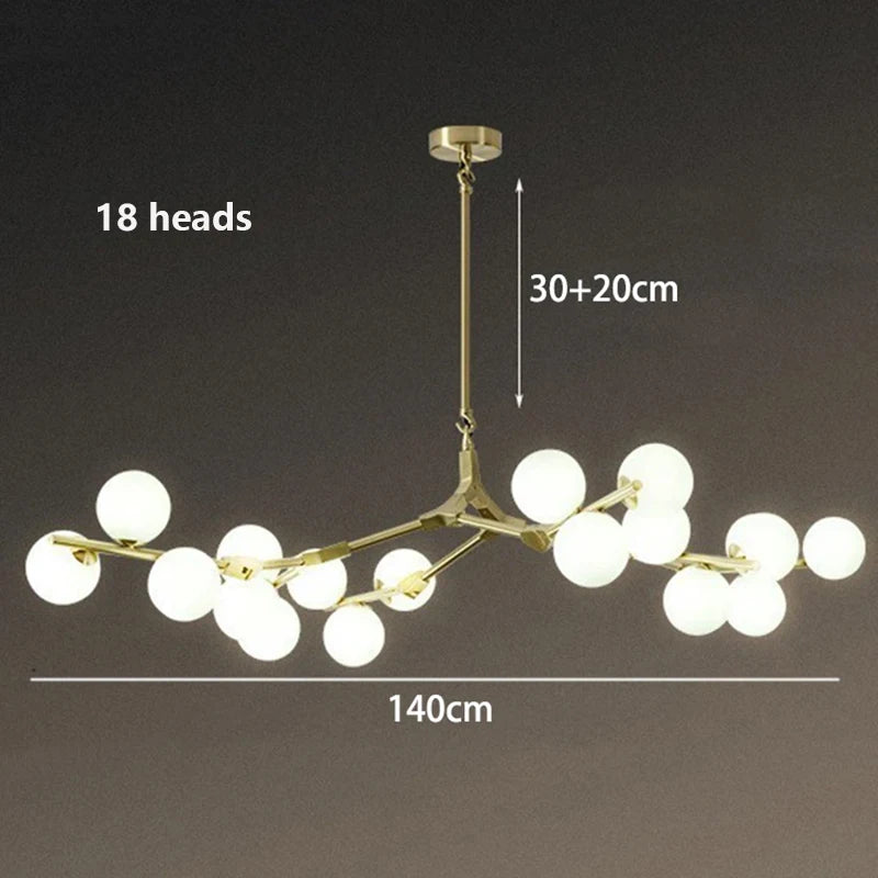 Modern Ceiling Chandelier Pendant Light for Dining & Living Room